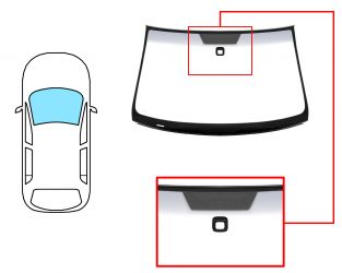 PARABRISAS VOLKSWAGEN TOUAREG 2002-2007 DELANTERO / VERDE BANDA GRIS / CON BASE ESPEJO / CON SENSOR / MOLDURAS PREMONTADAS