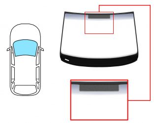 PARABRISAS VOLKSWAGEN TOURAN 2003-2006 DELANTERO / VERDE BANDA GRIS / MOLDURAS PREMONTADAS 