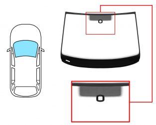 PARABRISAS VOLKSWAGEN TOURAN 2003-2006 DELANTERO / VERDE / CON BASE ESPEJO / CON SENSOR A 10,3CM DEL BORDE / MOLDURAS PREMONTADAS