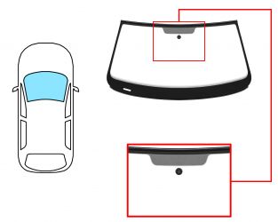 PARABRISAS VOLKSWAGEN BEETLE 2011-2019 3 PUERTAS / CABRIO / DELANTERO / VERDE / CON BASE ESPEJO / MOLDURAS PREMONTADAS