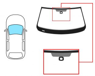 PARABRISAS VOLKSWAGEN BEETLE 2011-2019 3 PUERTAS / CABRIO / DELANTERO / VERDE / ACUSTICO / CON SENSOR / MOLDURAS PREMONTADAS