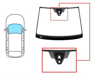 PARABRISAS VOLKSWAGEN GOLF SPORTSVAN 2014-2018 DELANTERO / VERDE / ACUSTICO / CON BASE ESPEJO / CON SENSOR MODIFICADO / CON SOPORTE CAMARA / MOLDURAS PREMONTADAS