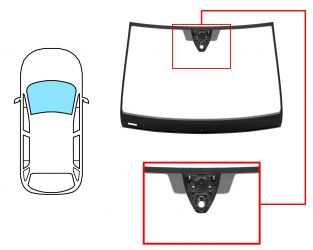 PARABRISAS VOLKSWAGEN TOURAN 2015-2021 DELANTERO / VERDE / ACUSTICO / CON BASE ESPEJO / CON SENSOR / CON SOPORTE CAMARA / MOLDURAS PREMONTADAS