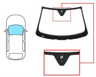 PARABRISAS VOLVO C70 2006-2009 COUPE / CABRIO / DELANTERO / VERDE / CON BASE ESPEJO / CON SENSOR / MOLDURAS PREMONTADAS