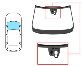 PARABRISAS VOLVO S60 2010-2014 DELANTERO / VERDE / CON BASE ESPEJO / CON CAMARA / MOLDURAS PREMONTADAS