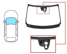 PARABRISAS VOLVO V40 2012-2016 DELANTERO / VERDE / CON SOPORTE CAMARA / MOLDURAS PREMONTADAS